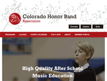 Tablet Screenshot of cohonorband.org